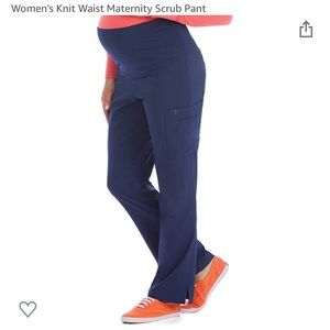 Maternity scrub pants med couture navy color